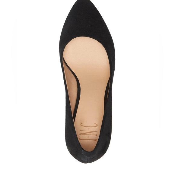 INC International Concepts Womens Zitah Leather Pointed Toe, Black - Picture 2 of 5